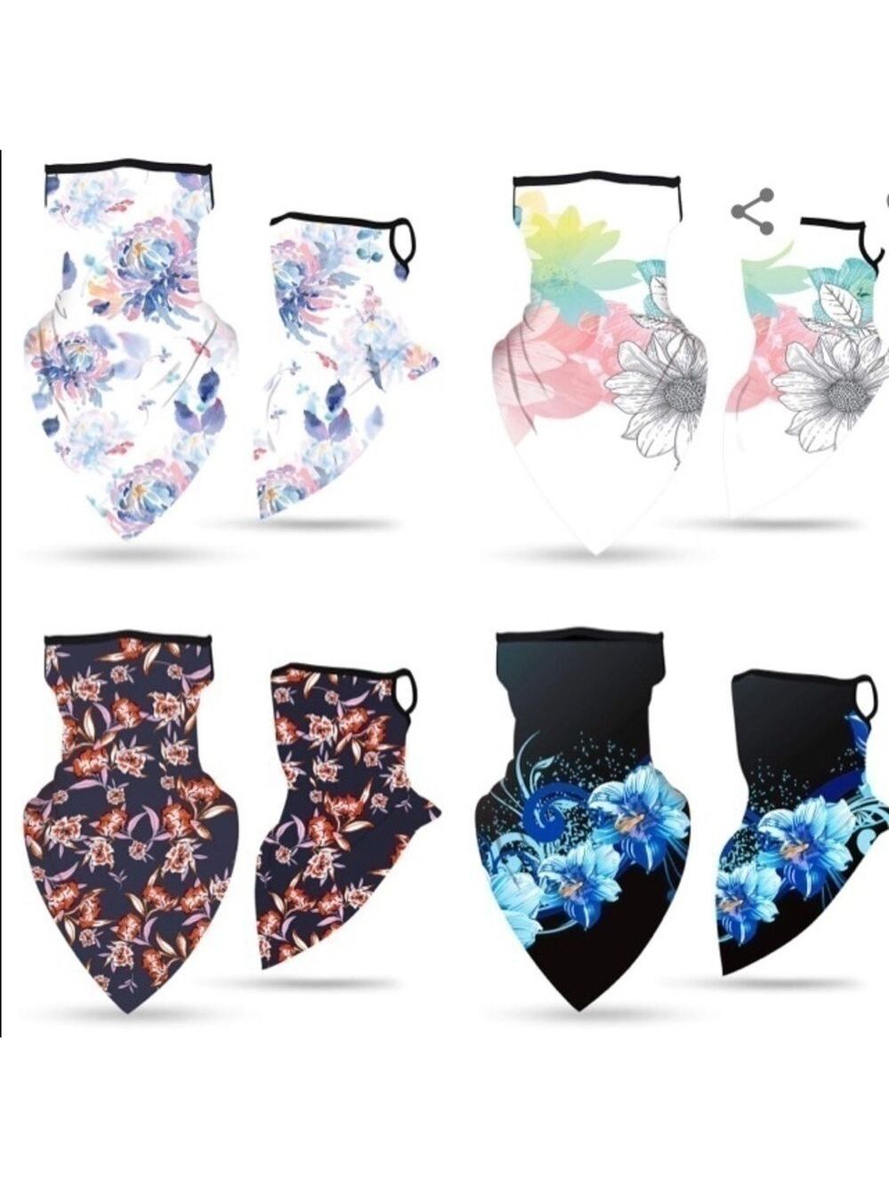 🌸4 NWT NECK GAITER